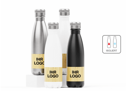 Nova Bamboo - Personalisierte Wasserflaschen aus Bambus mit Logo

