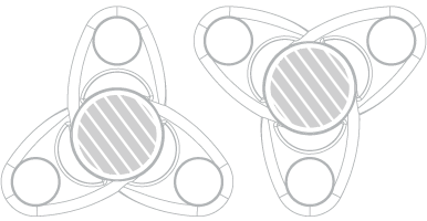 Fidget Spinner Siebdruck