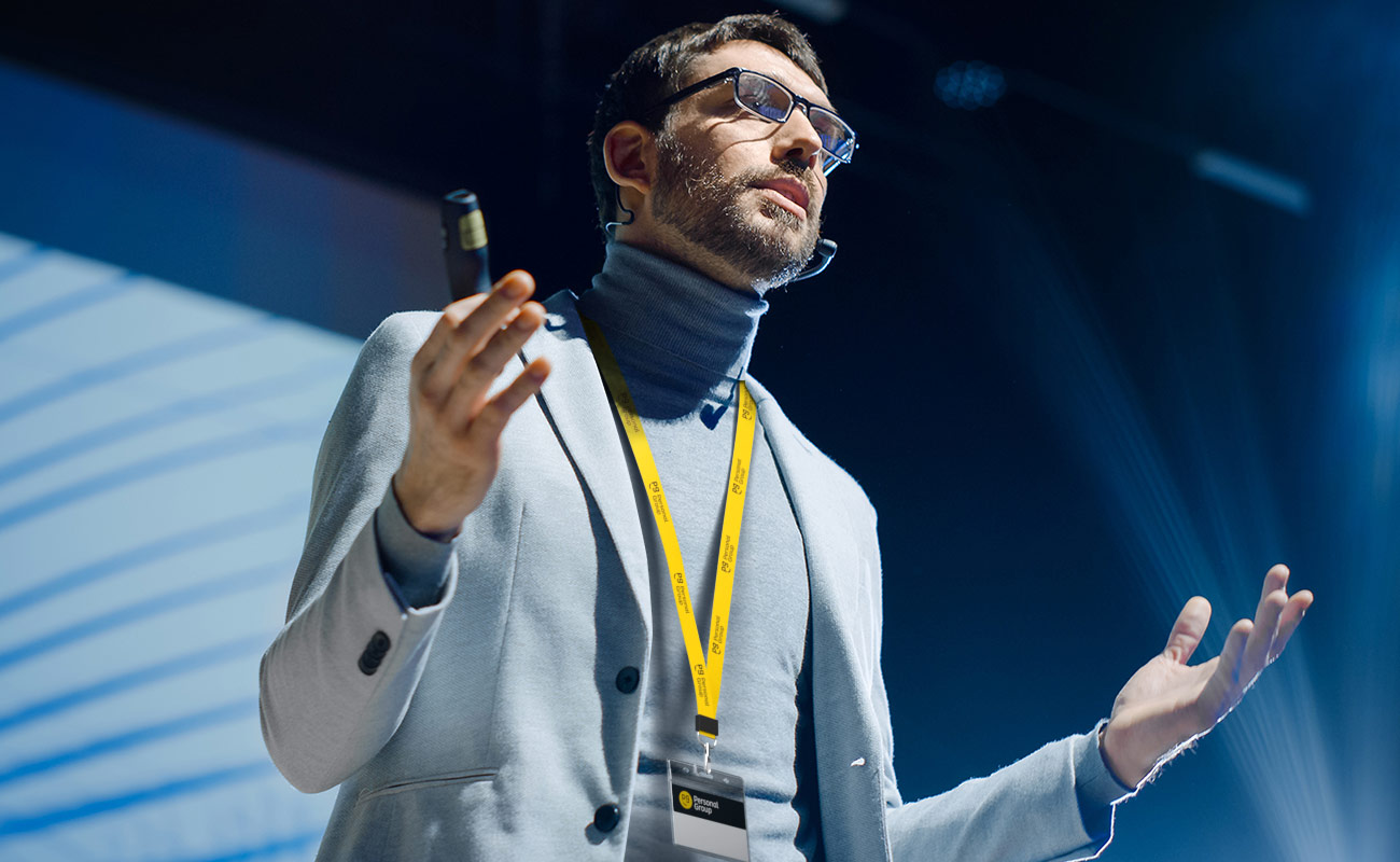 Conference - Personalisierte Schlüsselbänder mit Logodruck gallery thumbnail