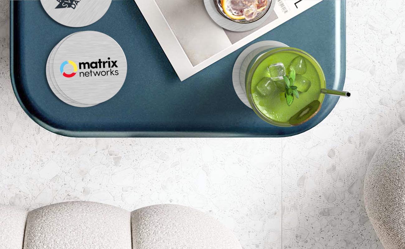 Disc - Aluminium Untersetzer mit Logo gallery thumbnail