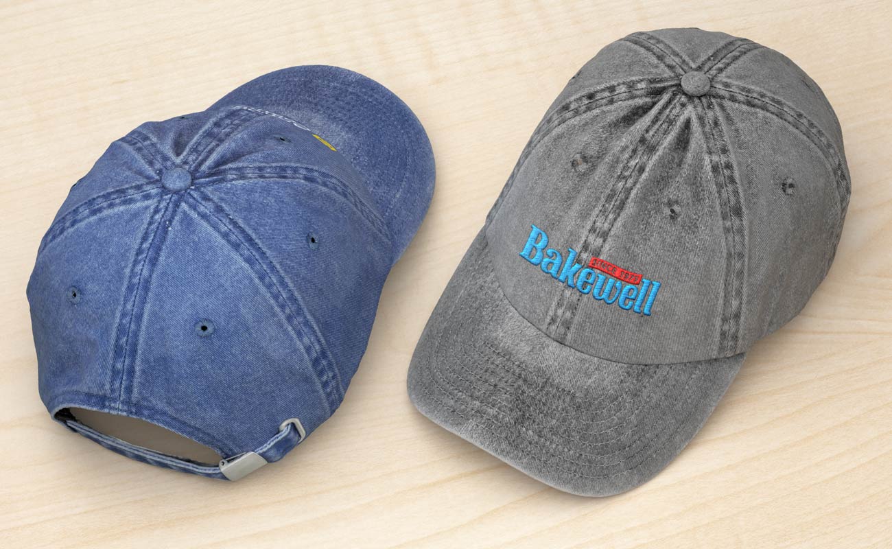 Drift - Bedruckte Denim Washed Caps gallery thumbnail