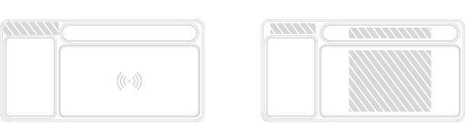 Kabellos Ladegerät Siebdruck