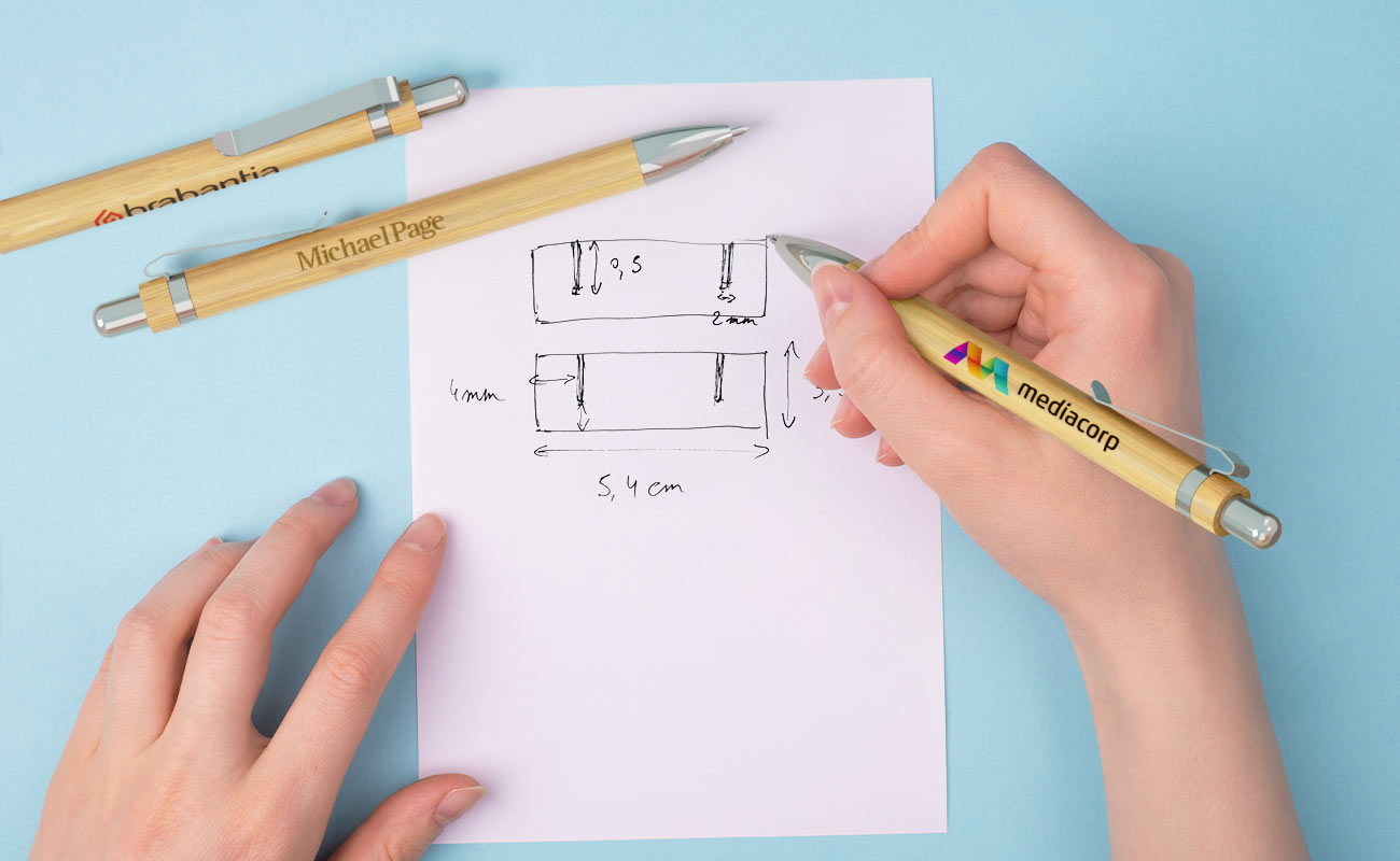 Essence - Personalisierte Kugelschreiber aus Bambus als Werbeartikel gallery thumbnail