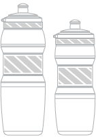 Wasserflasche Siebdruck