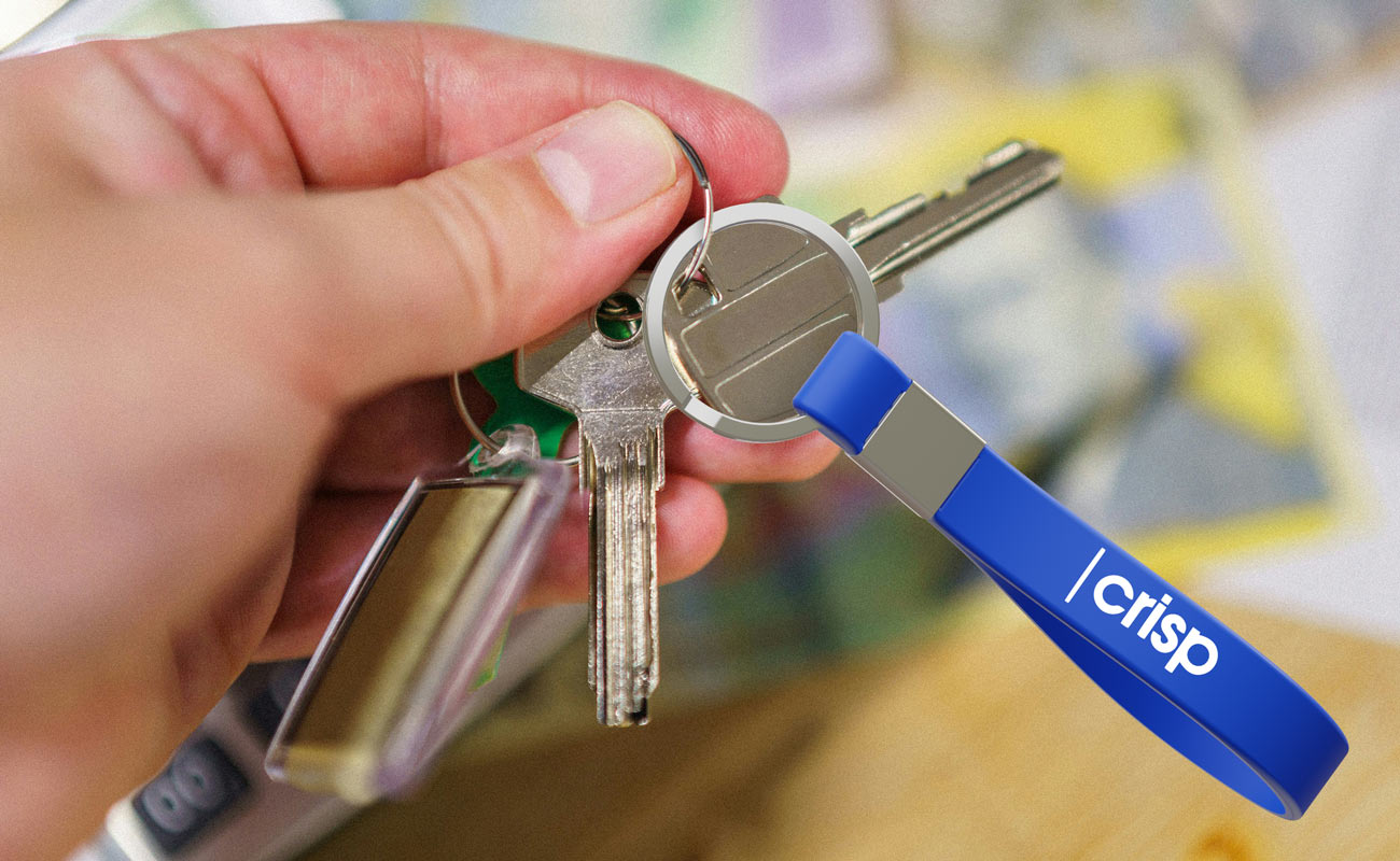 Jangle - Silikon-Schlüsselanhänger mit Logo gallery thumbnail