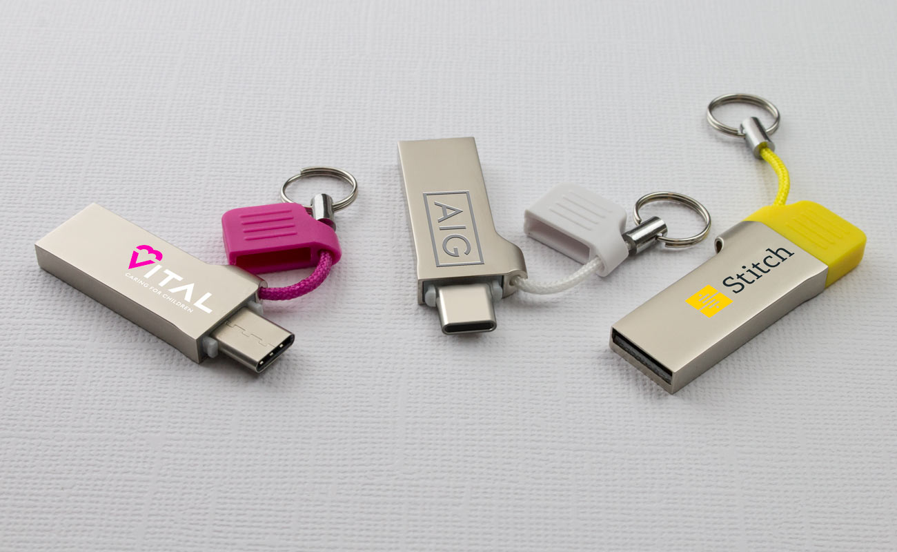 Lynx - USB Sticks mit Logo mit USB-C