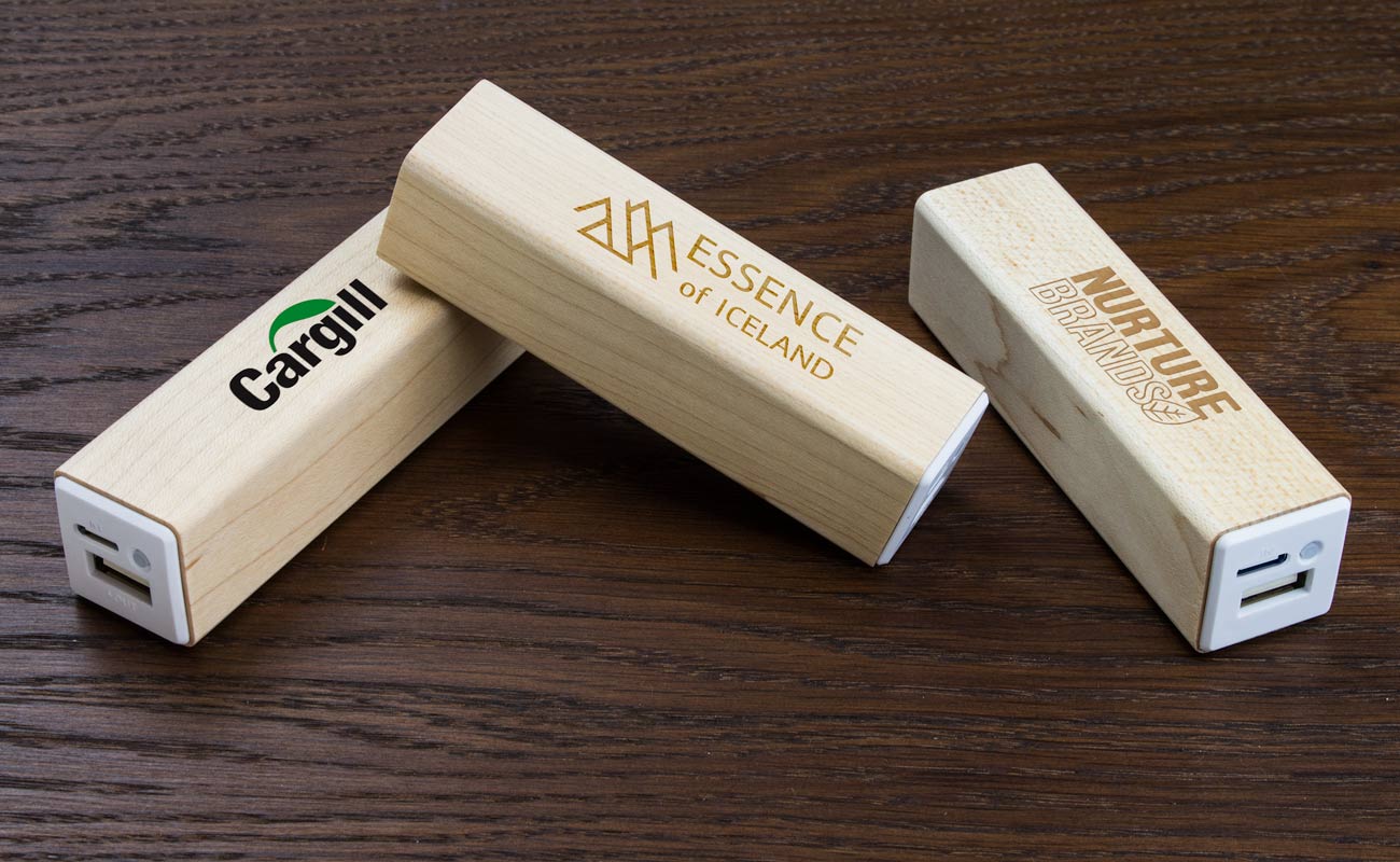 Maple - Power Bank Mit Gravur gallery thumbnail