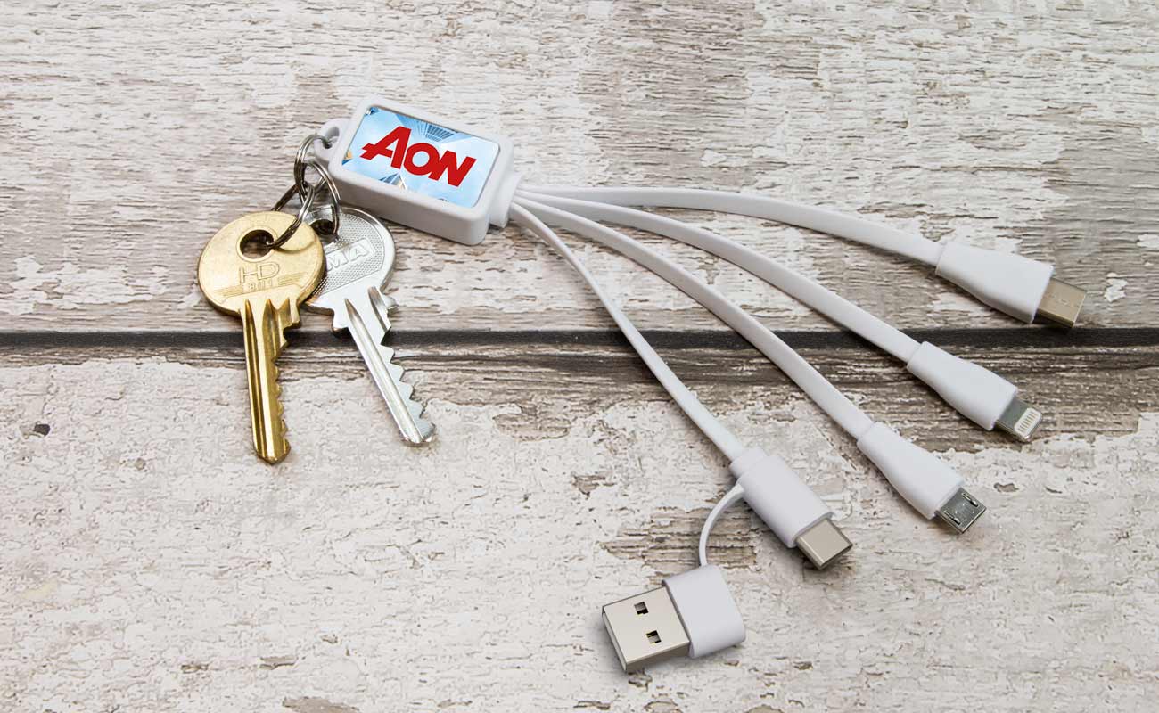 Multi - Octopus USB-Ladekabel Set bedruckt gallery thumbnail