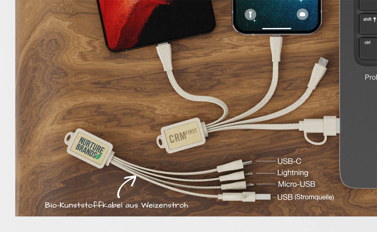 USB Kabel Multi Wood