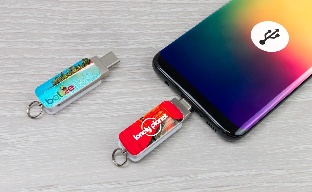 Orbit - USB Stick Werbegeschenk Mit USB-C gallery thumbnail