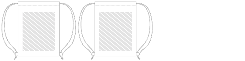 Beutel mit Kordelzug Fotodruck