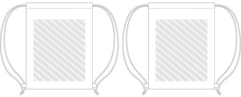 Beutel mit Kordelzug Fotodruck
