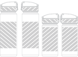 Wasserflasche Siebdruck