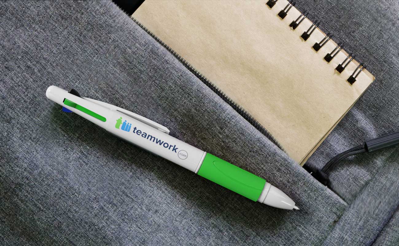 Quad - Personalisierte vierfarbige Kugelschreiber gallery thumbnail