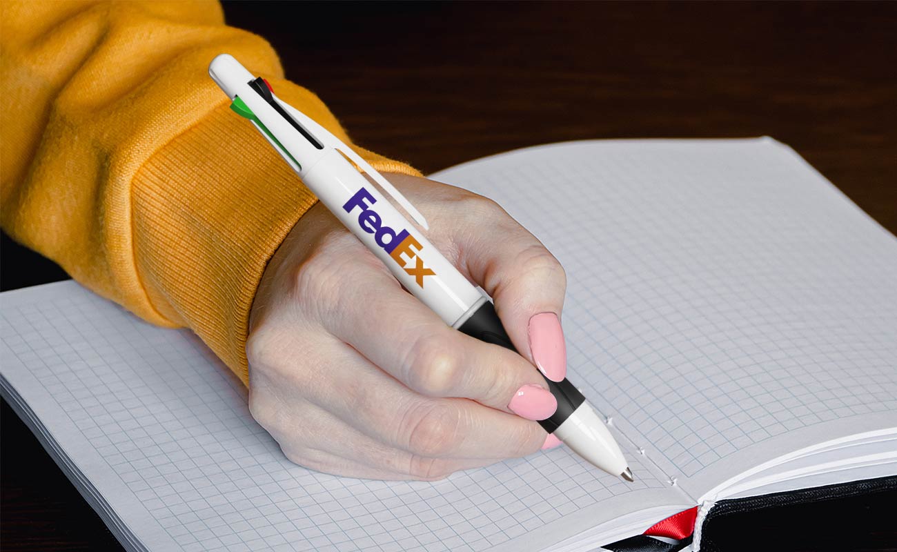 Quad - Personalisierte vierfarbige Kugelschreiber gallery thumbnail