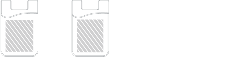 Smartphone-Wallet Siebdruck Smartphone-Wallet Siebdruck