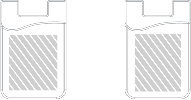 Smartphone-Wallet Siebdruck