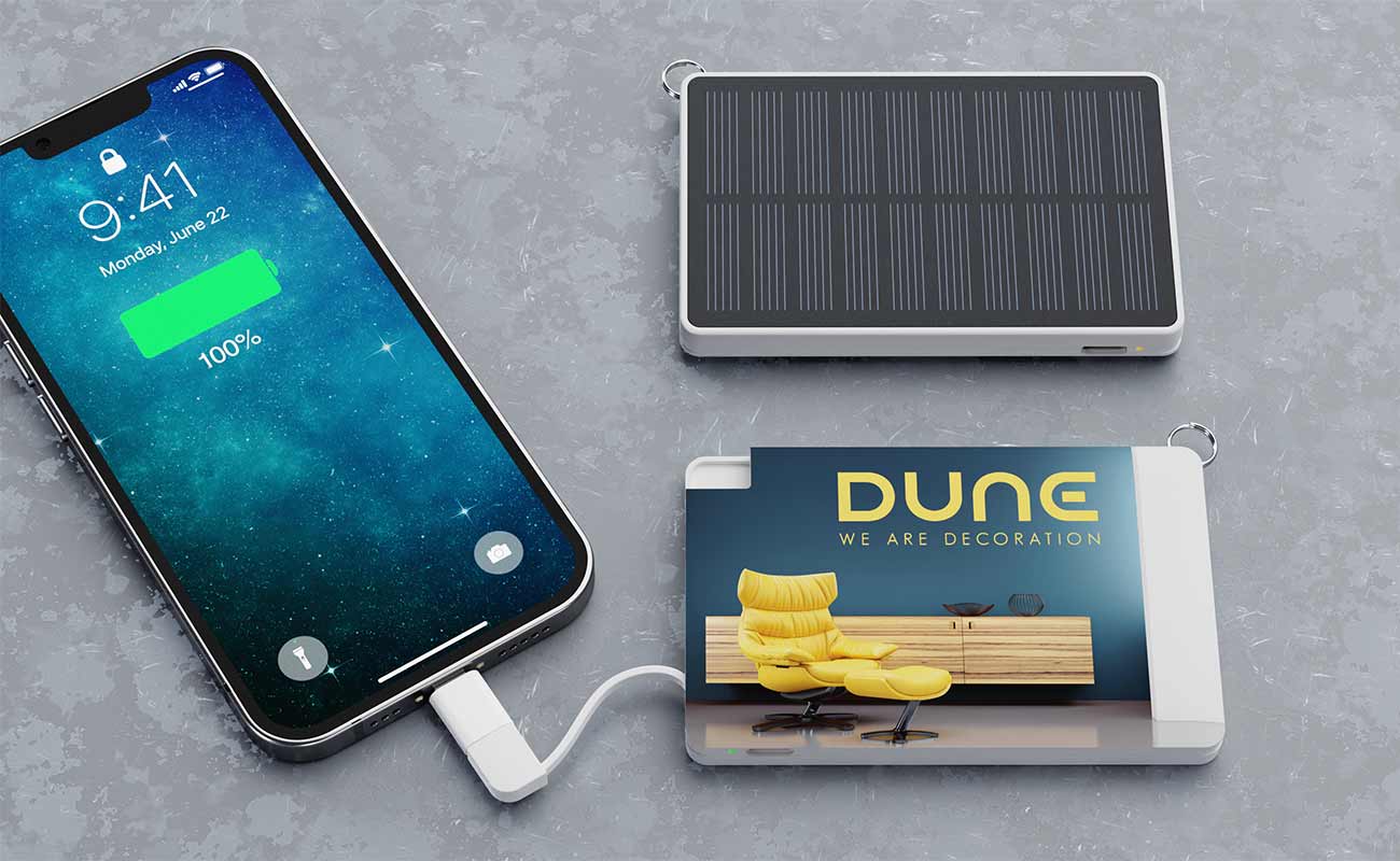 Solar Card - bedruckbare Solarpowerbank