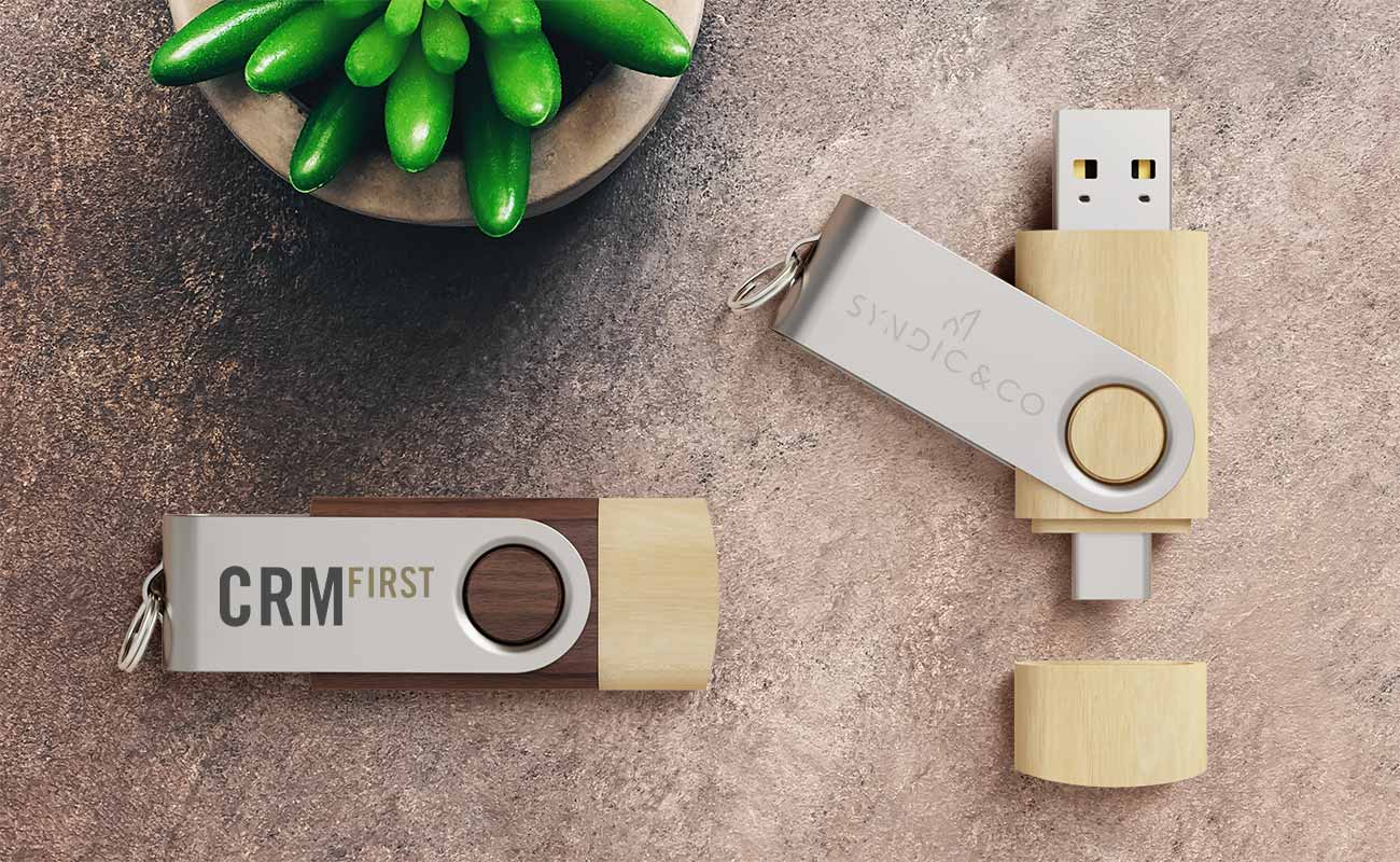 Twister Go Wood - USB Stick bedrucken mit USB-C gallery thumbnail