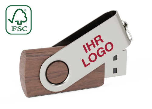 Twister Wood - USB Stick Werbeartikel