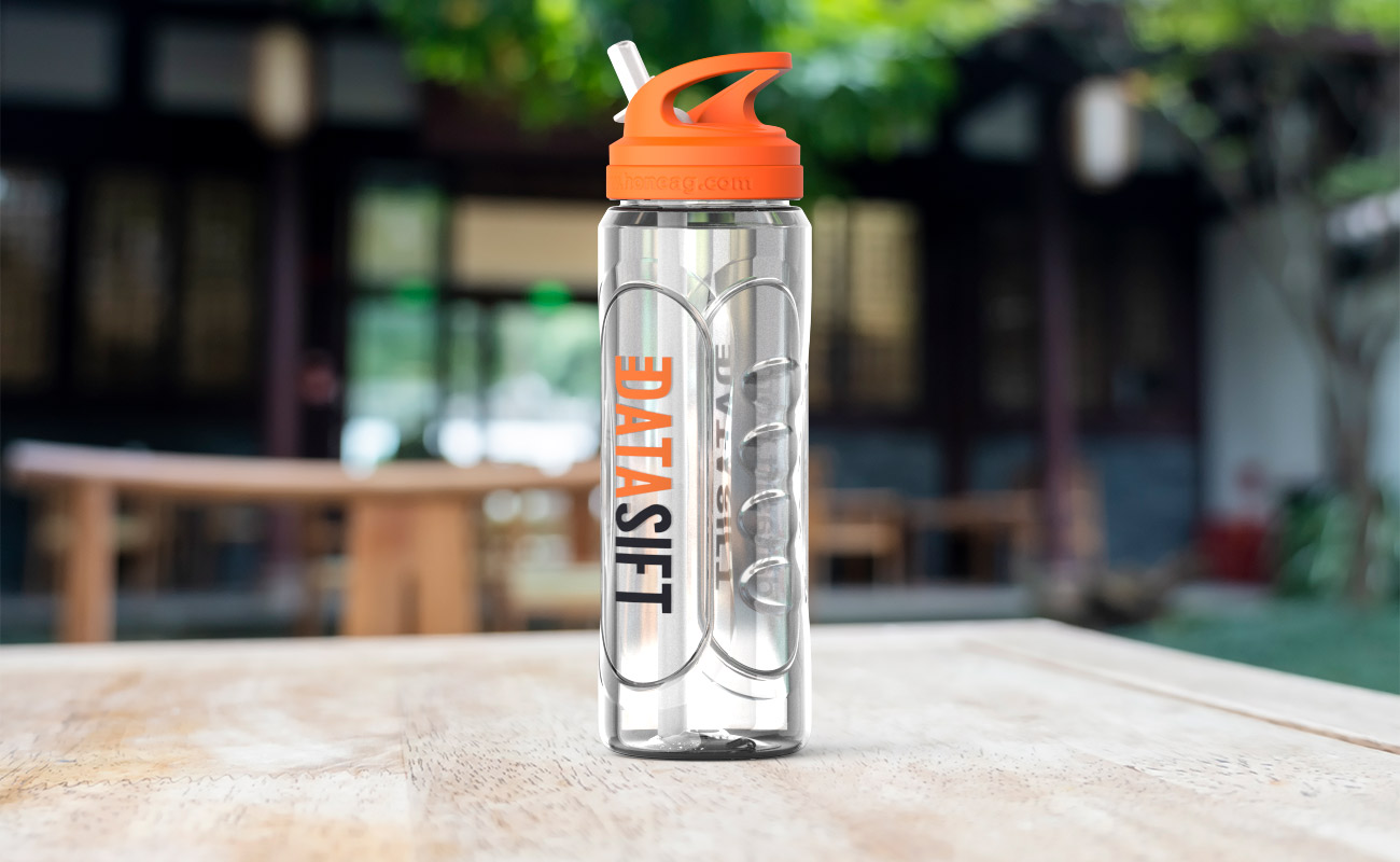 Wave - Personalisierte Wasserflaschen aus Kunststoff als Werbemittel gallery thumbnail