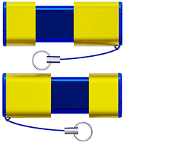 Kombinierte Farben sind möglich. Wählen Sie 2 verschiedene Standardfarben für die farbigen Bestandteile.