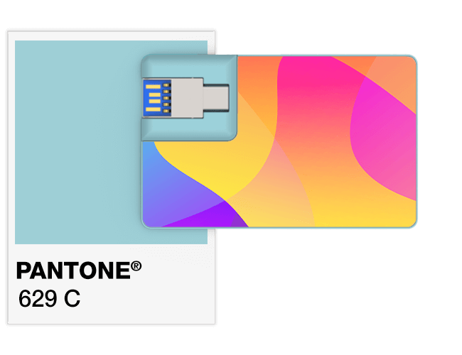 Pantone® Angaben USB Karte